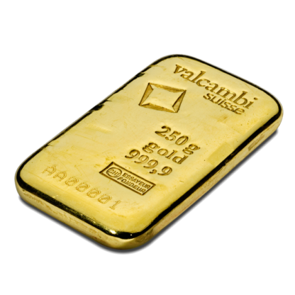 250g Gold Bar | Valcambi(Back)