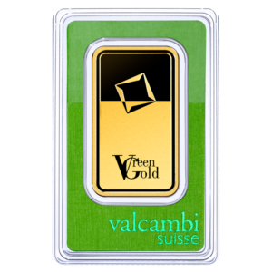 50g Gold Bar | Valcambi | Green Gold(Front)
