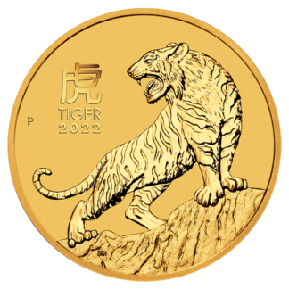 1/2 oz Lunar III Tiger Gold Coin | 2022(Front)