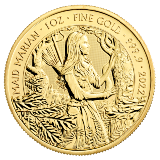 1 oz Maid Marian Gold Coin (2022)(Front)