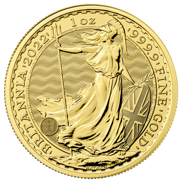 1 oz Britannia Gold Coin (2022)(Front)
