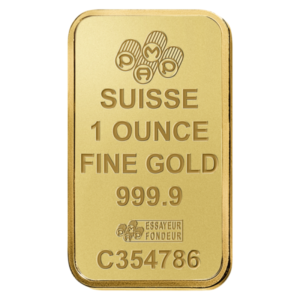 1 oz Gold Bar | PAMP Suisse(Front)