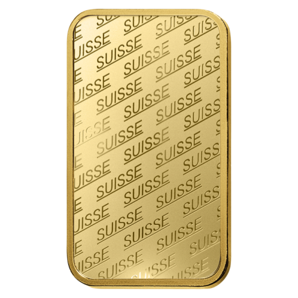 1 oz Gold Bar | PAMP Suisse(Back)