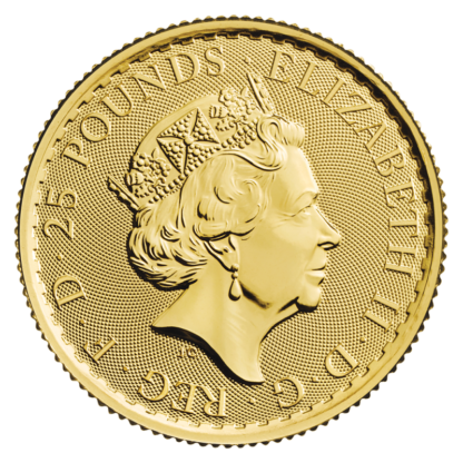 1/4 oz Britannia Gold Coin (2022)(Back)