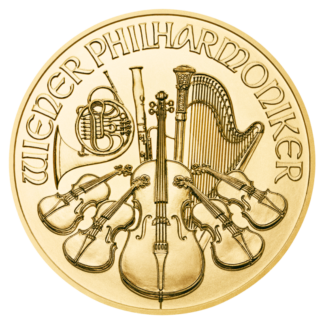 1/10 oz Vienna Philharmonic Gold Coin | 2022(Front)