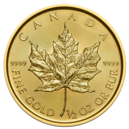 1/2 oz Maple Leaf Gold Coin | 2022(Front)