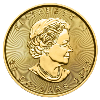 1/2 oz Maple Leaf Gold Coin | 2022(Back)