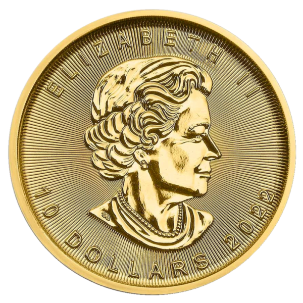 1/4 oz Maple Leaf Gold Coin | 2022(Back)