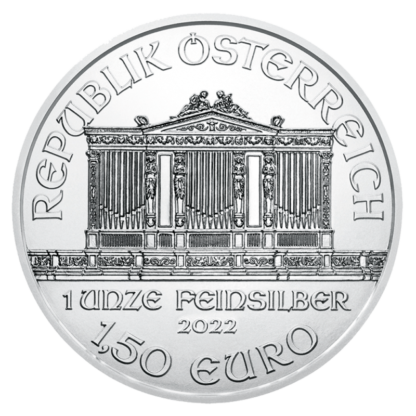 1 oz Vienna Philharmonic Silver Coin | 2022(Back)