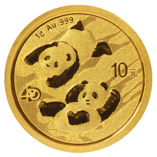 1g China Panda Gold Coin | 2022(Front)