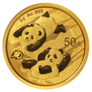 3g China Panda Gold Coin | 2022(Front)