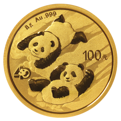 8g China Panda Gold Coin | 2022(Front)