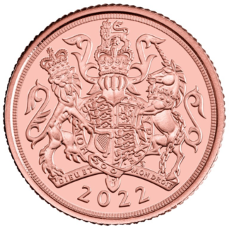 1/4 Sovereign Elizabeth II Gold Coin | 2022(Front)