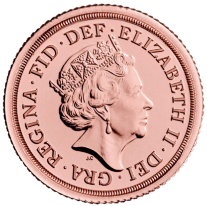 1/4 Sovereign Elizabeth II Gold Coin | 2022(Back)