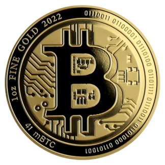 1 oz Gold Bitcoin | 2022(Front)