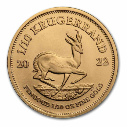 1/10 oz Krugerrand Gold Coin | 2022(Front)