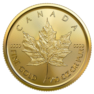 1/10 oz Maple Leaf Gold Coin | 2022(Front)