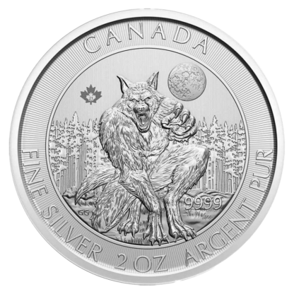 2 oz Canada Werewolf Silver Coin (2021)(Front)