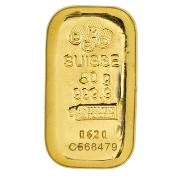 50g Gold Bar | PAMP Suisse(Front)