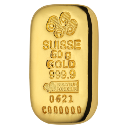 50g Gold Bar | PAMP Suisse(Back)
