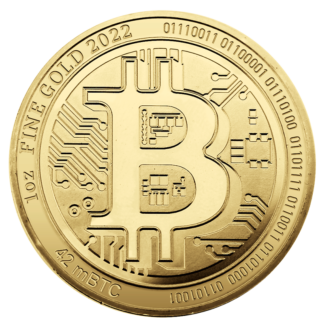 1 oz Gold Bitcoin | 2022(Front)