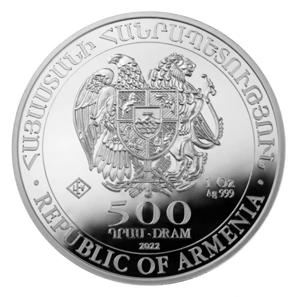 1 oz Noah's Ark Silver Coin | 2022(Back)