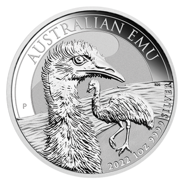 1 oz Perth Mint Silver Emu | 2022(Front)