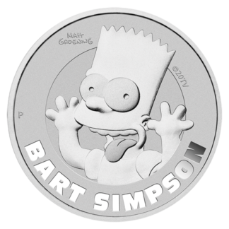 1 oz Bart Simpson Silver Coin | 2022(Front)