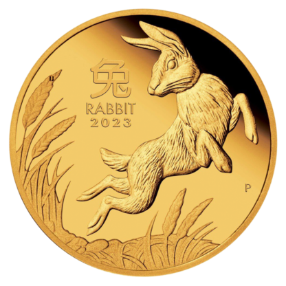 1/10 oz Lunar III Rabbit | Gold | 2023(Front)