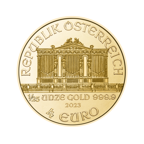 1/25 oz Vienna Philharmonic Gold Coin | 2023(Back)