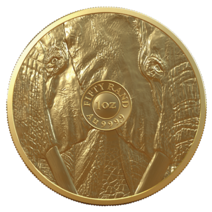 1 oz Big 5 Elephant Gold Coin | 2022(Back)