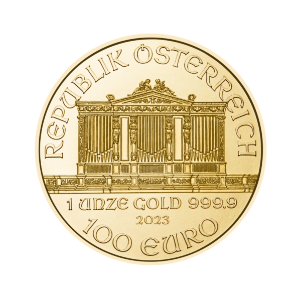 1 oz Vienna Philharmonic Gold Coin | 2023(Back)