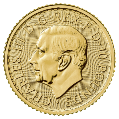 1/10 oz Britannia Charles III Gold Coin | 2023(Front)