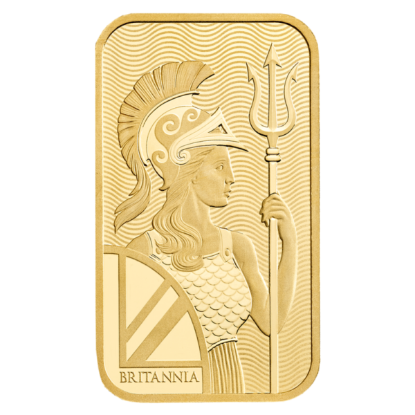 1g Britannia Gold Bar | Royal Mint(Back)