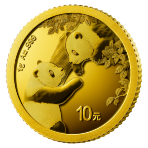 1g China Panda Gold Coin | 2023(Front)