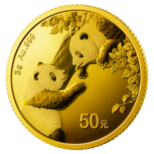 3g China Panda Gold Coin | 2023(Front)