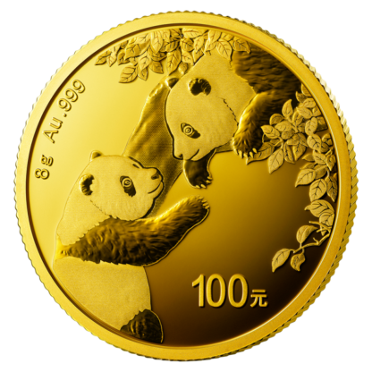 8g China Panda Gold Coin | 2023(Front)