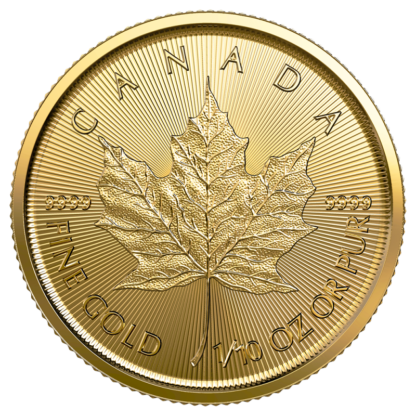 1/10 oz Maple Leaf Gold Coin | 2023(Front)