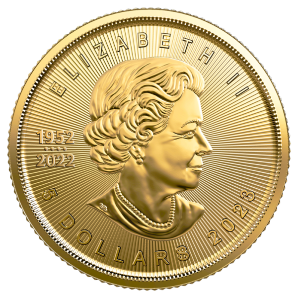 1/10 oz Maple Leaf Gold Coin | 2023(Back)