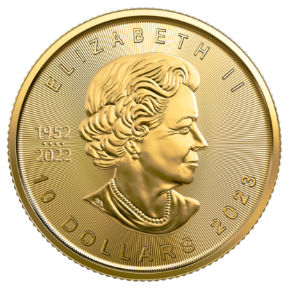 1/4 oz Maple Leaf Gold Coin | 2023(Back)