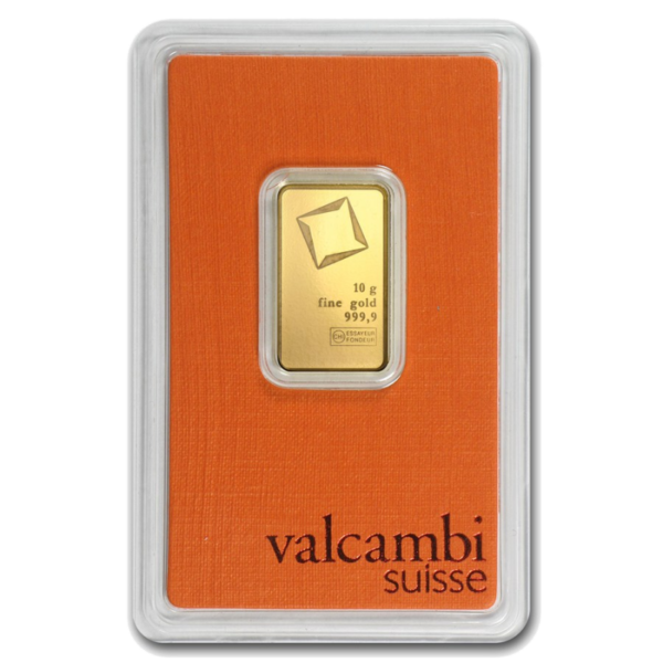 10g Gold Bar | Valcambi(Front)