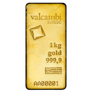 1 Kilo Gold Bar | Valcambi(Front)