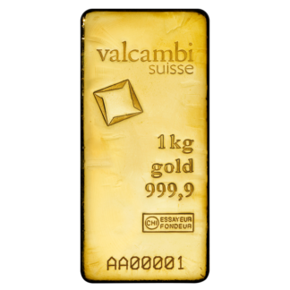 1 Kilo Gold Bar | Valcambi(Front)