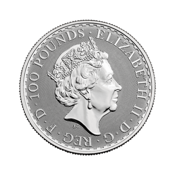 1 oz Britannia Charles III Platinum | 2023(Back)