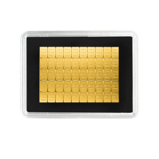 50x 0,5 g CombiBar | Gold(Front)