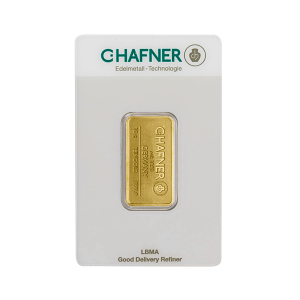 10g Gold Bar | C.Hafner(Front)