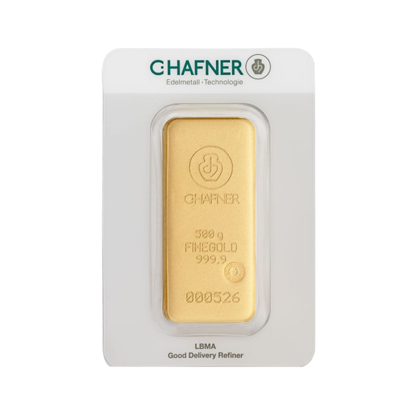 500g Gold Bar | C.Hafner(Front)