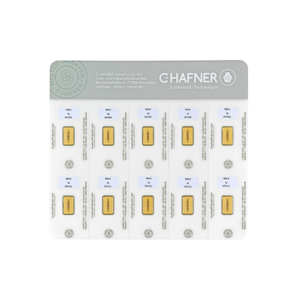 10x 1g Combibar | C.Hafner SmartPack(Back)