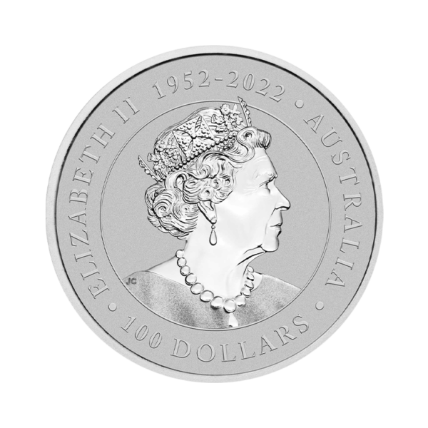 1 troy ounce platinum coin Kangaroo 2023(Back)