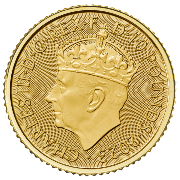 1/10 oz Coronation Charles III Gold Coin | 2023(Back)